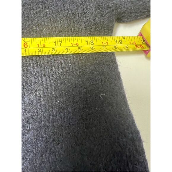 Zara Knit  Melange Knitted Turtleneck Top Black Size S Turtleneck - Picture 7 of 9